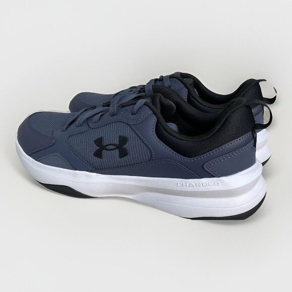 Under Armour Charged Edge Shoes Mens 10 Bluish Grey/Black Sneaker 3026727-044 - Picture 3 of 9